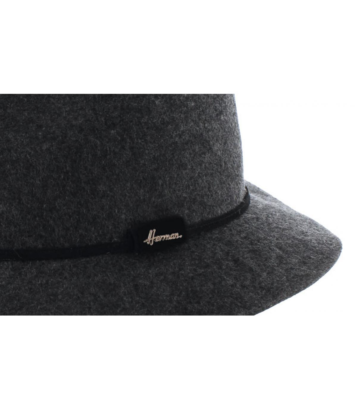 Fedora grau Wollfilz Fedora grau Wollfilz